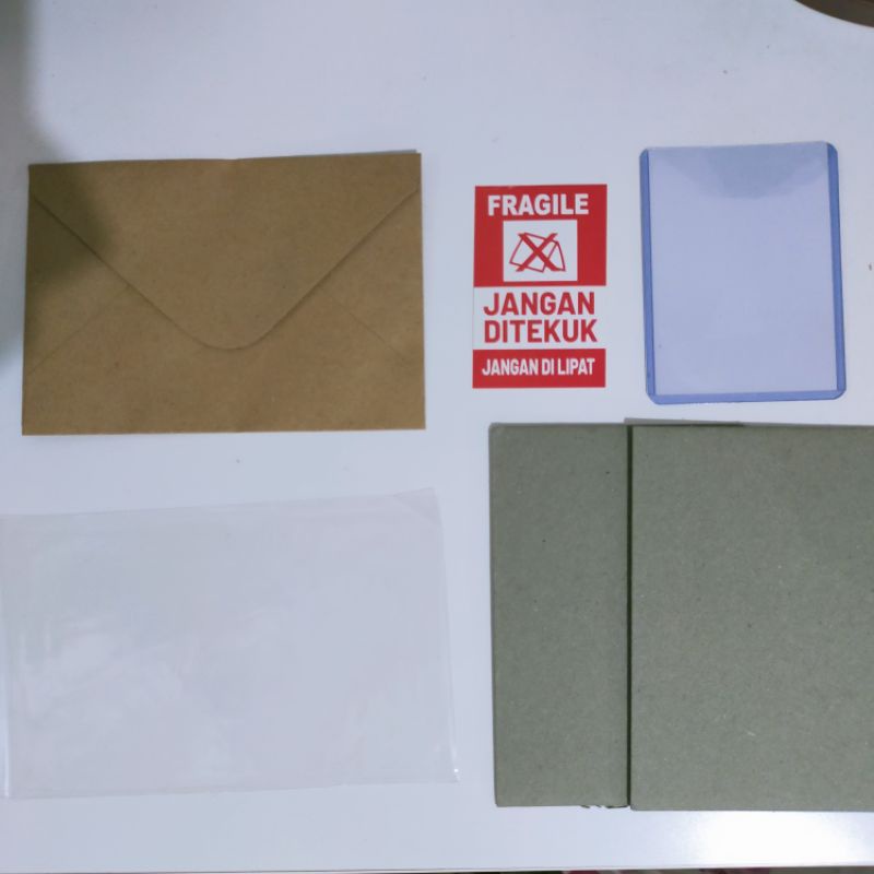 [BACA DESC] bahan packing photocard pc eco-friendly ramah lingkungan dan tambahan toploader