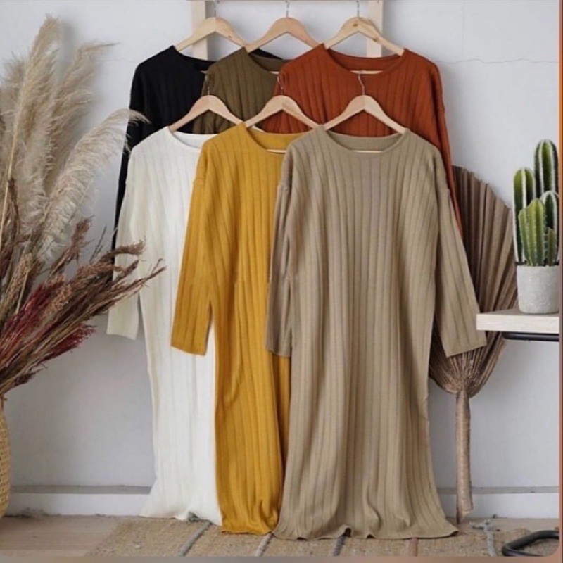 COZIEL TUNIK RAJUT / SWEATER RAJUT PANJANG