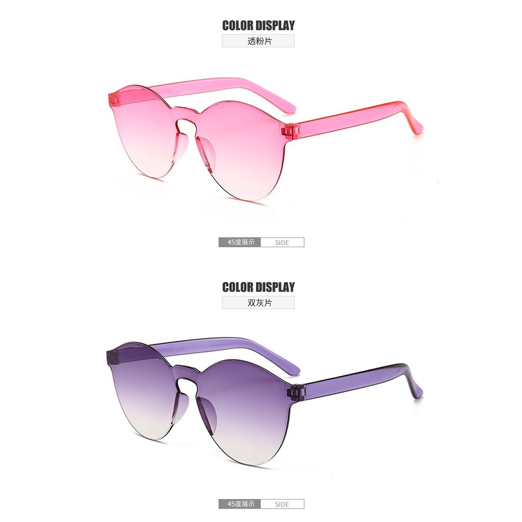 Kacamata Model Mata Kucing Warna Permen Untuk Wanita