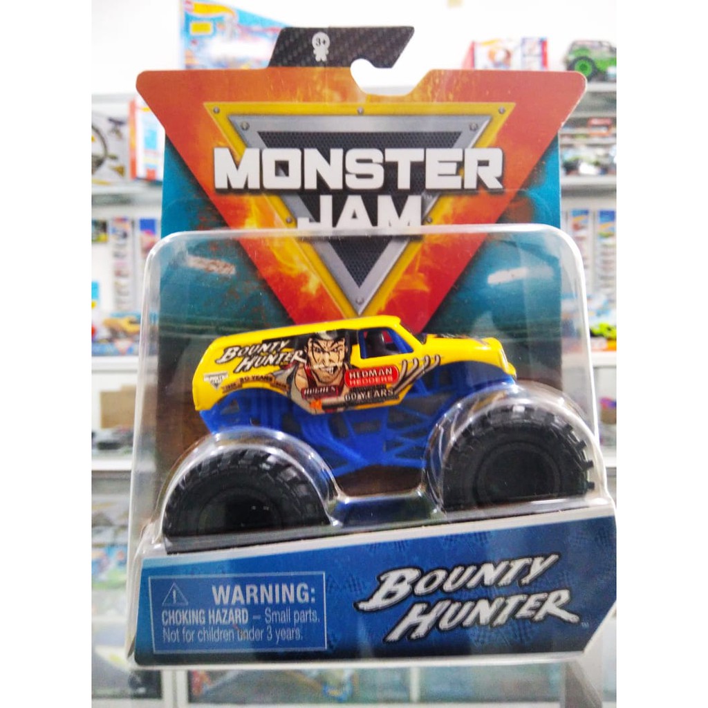 Monster Jam BOUNTY HUNTER Skala 64 Lot Terbaru 2020 Monster Trucks Spin Rippers Mobil-mobilan anak