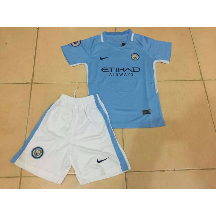 BEST    JERSEY MANCHESTER CITY HOME KIDS/ANAK 2017/2018 GRADE ORI
