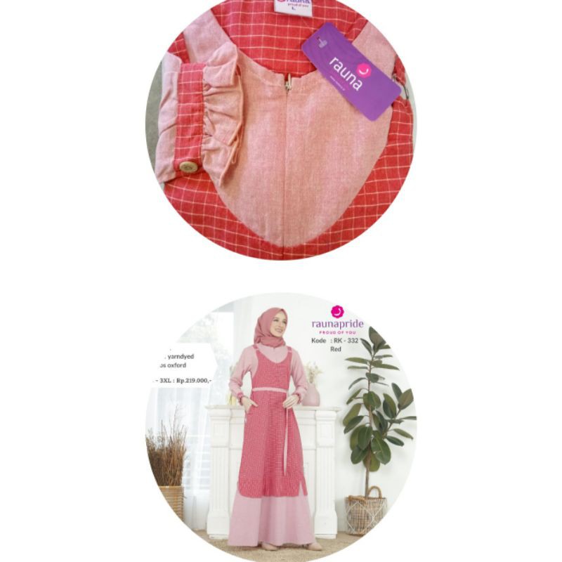 Rauna Gamis terbaru / rauna RK 332 / gamis dewasa / gamis jumbo