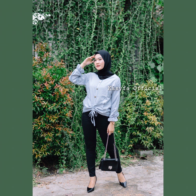 VERA TOP BLOUSE // ATASAN WANITA VARIASI KANCING SERUT