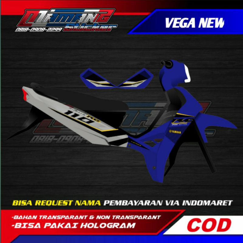 STRIPING TRANSPARAN YAMAHA VEGA NEW 110