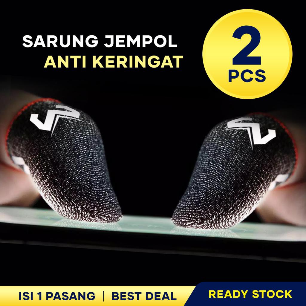 Sarung Jari Handphone Original Mr Q isi 2Pcs Nyala Dalam Gelap Sarung Jempol  Glow in the Dark Sarung Jempol Game PUBG MLBB CODM LOKI Sarung Jempol Handphone