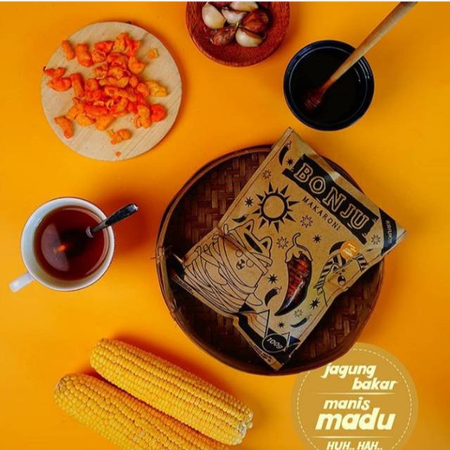 

Makaroni BONJU rasa jagung bakar manis madu