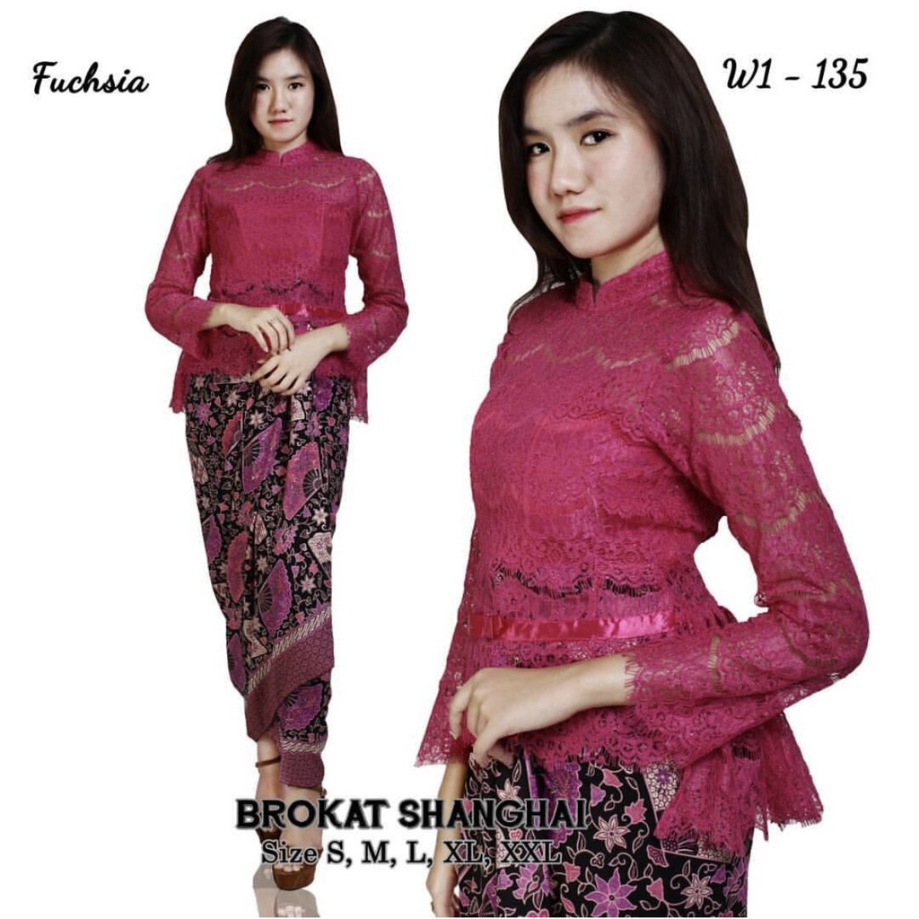 HARGA PROMO!!!! KEBAYA BROKAT SHANGHAI/KEBAYA PAGERAYU/KEBAYA WISUDA/KEBAYA BROKAT