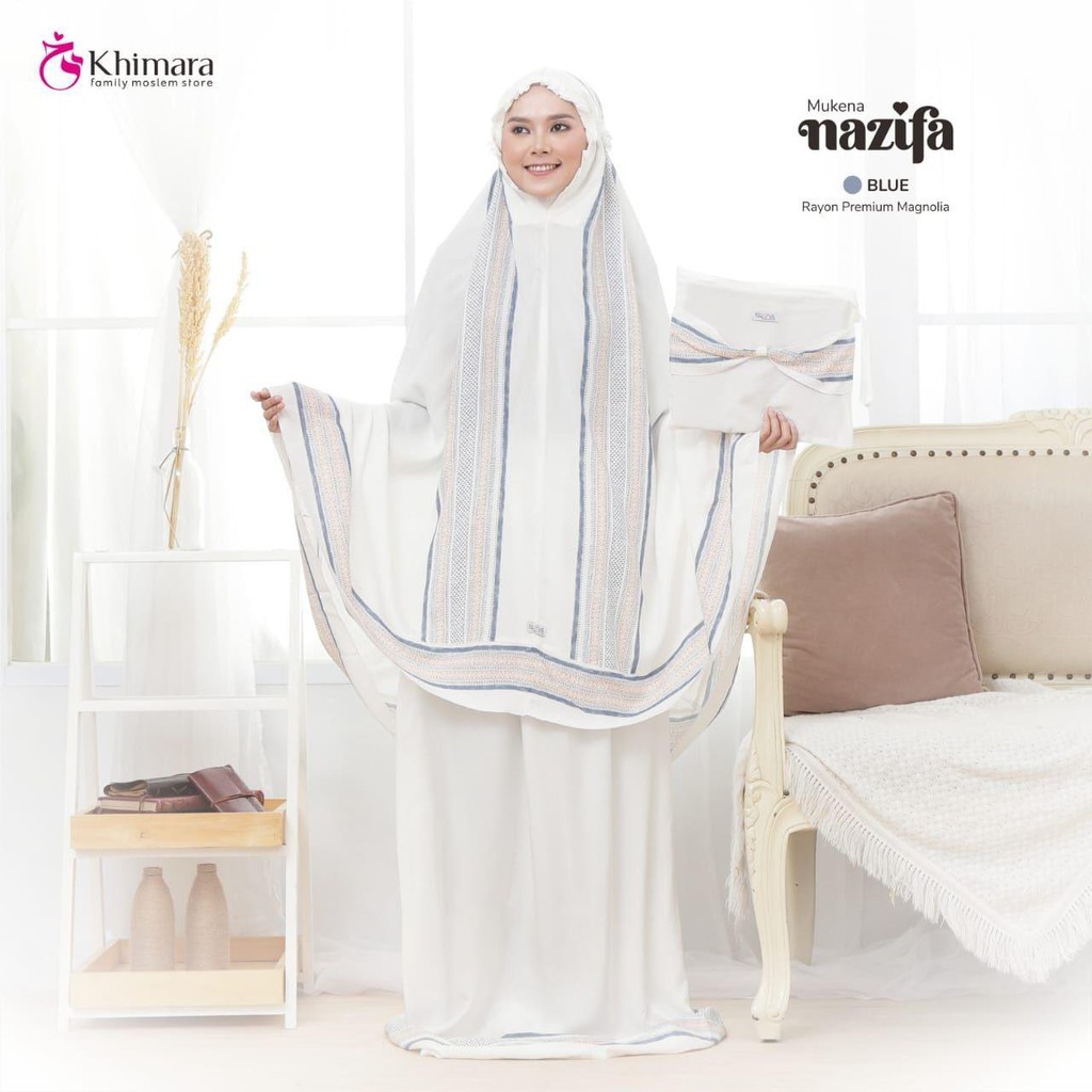 MUKENA NAZIFA by KHIMARA Mukena Rayon Premium Magnolia