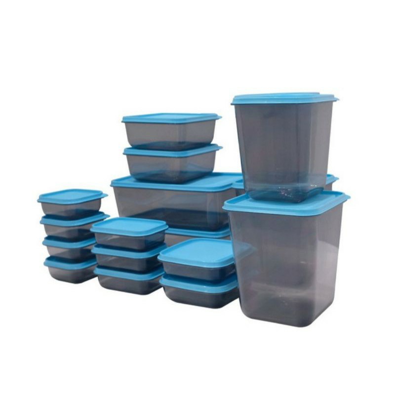 Wadah cemilan plastik tempat makanan plastik tempat sayuran plastik Calista Otaru Color 1 set 17 pcs