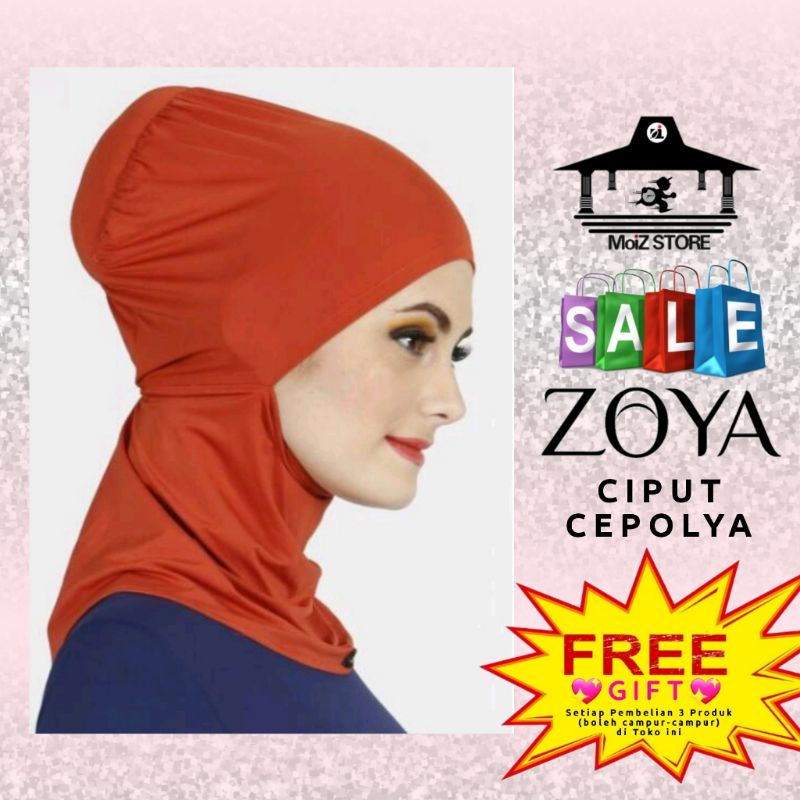 Zoya Ciput Jilbab Hijab Kerudung Cepolya Zoya / Zoya Ciput Ninja Murah Promo Original Terbaru Zoya