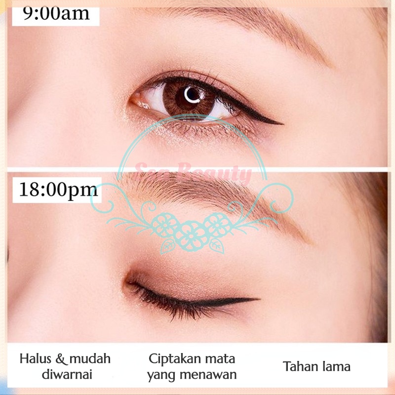 COCO MAMA Tahan Air Eyeliner Gel Pencil Eyeliner Pensil Gel Eyeliner Waterproof Untuk Pemula Smooth Eyeliner Pensil Waterproof