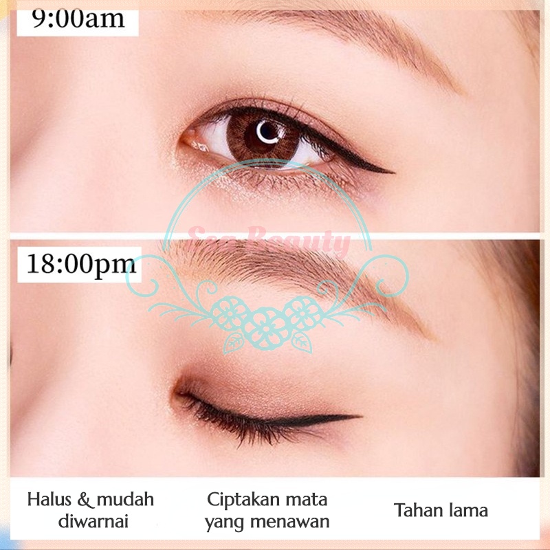 COCO MAMA Tahan Air Eyeliner Gel Pencil Eyeliner Pensil Gel Eyeliner Waterproof Untuk Pemula Smooth Eyeliner Pensil Waterproof