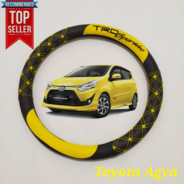 Asesoris cover stir sarung stir trd sportivo mobil toyota agya