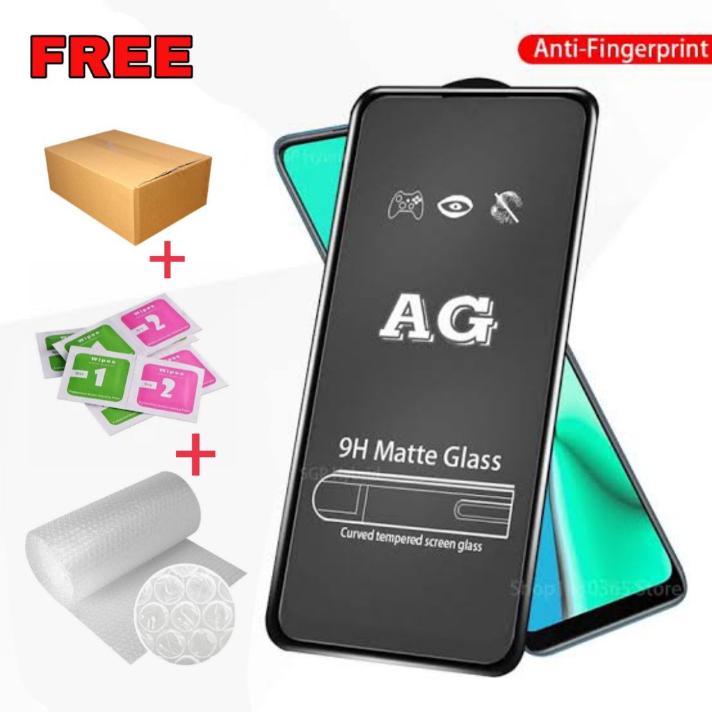 (GARANSI GANTI BARU) MATTE GLASS 9H ANTI MINYAK FOR TYPE REALME NEW C11/ C15 /7/ 7i/ XT/X /me 2/3/me 6/5i/realme 6/realme 6i/C3/2 pro/C1/C2/ME 7/C25/C21/C20/C17/C21Y/C25S/C25Y/C31/C30/C35/9/9i/8/8i/NARZO/NARZO50/NARZO 50A/NARZO 50i/NARZO 50A PRIME KINGACC