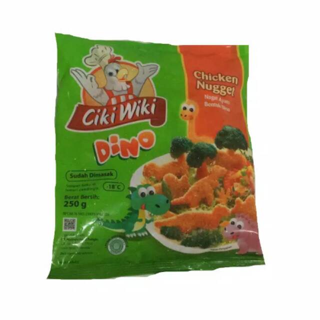 

Ciki Wiki Nuget ayam bentuk Dino 250 gram