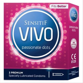 VIVO Passionate Dots - Alat Kontrasepsi Kondom / kondom sensasi / safety condom