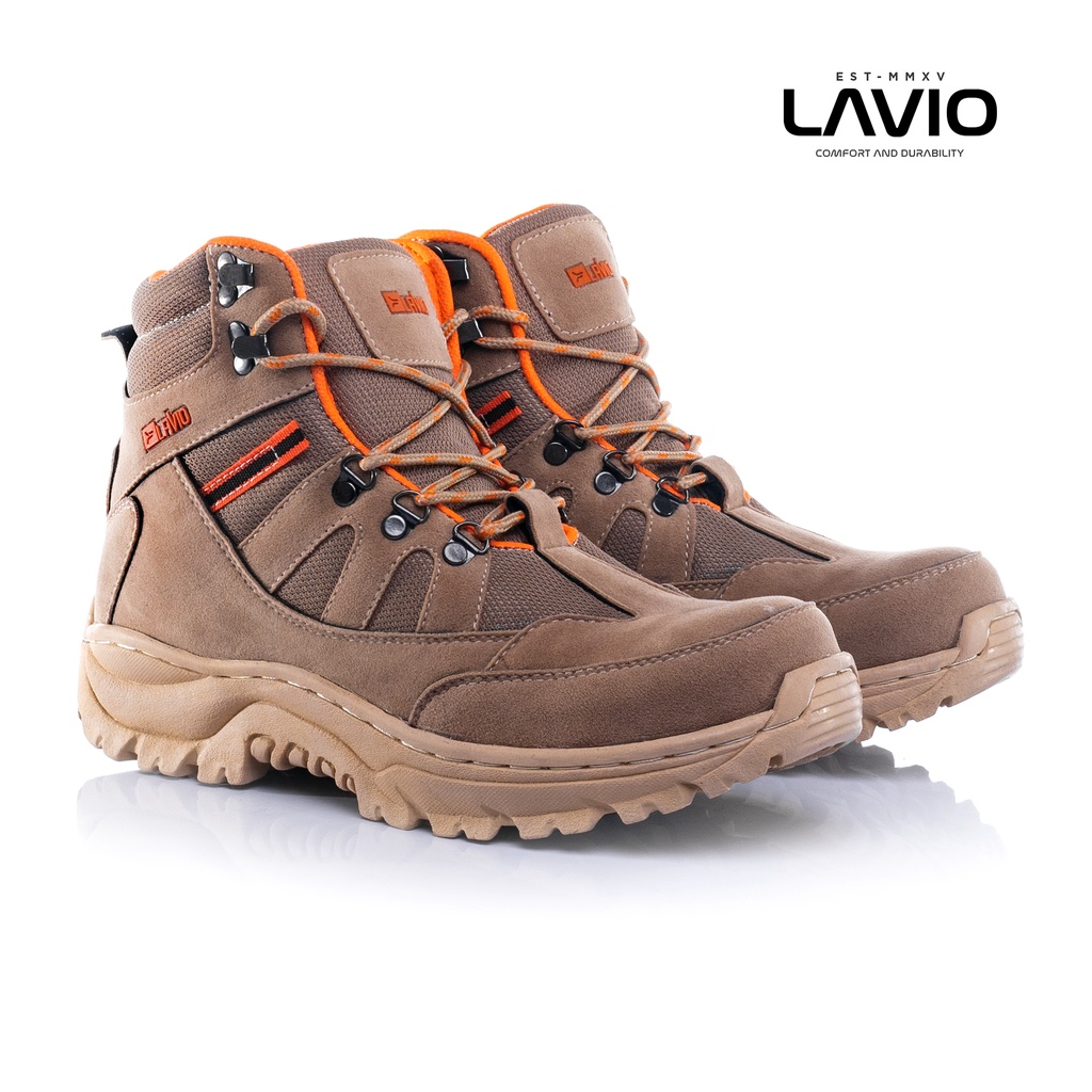 Sepatu Safety Pria Keren Anti Licin Lavio Geneva High Sefty Ujung Besi Best Quality