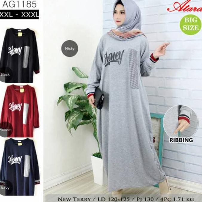 Pengiriman Cepat GAMIS KAOS JUMBO CUCI GUDANG