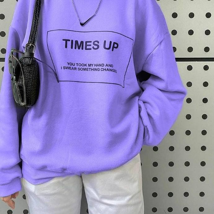 ♧ OVERSIZE TIMES UP SWEATER | SWEATER TIMES UP ➼