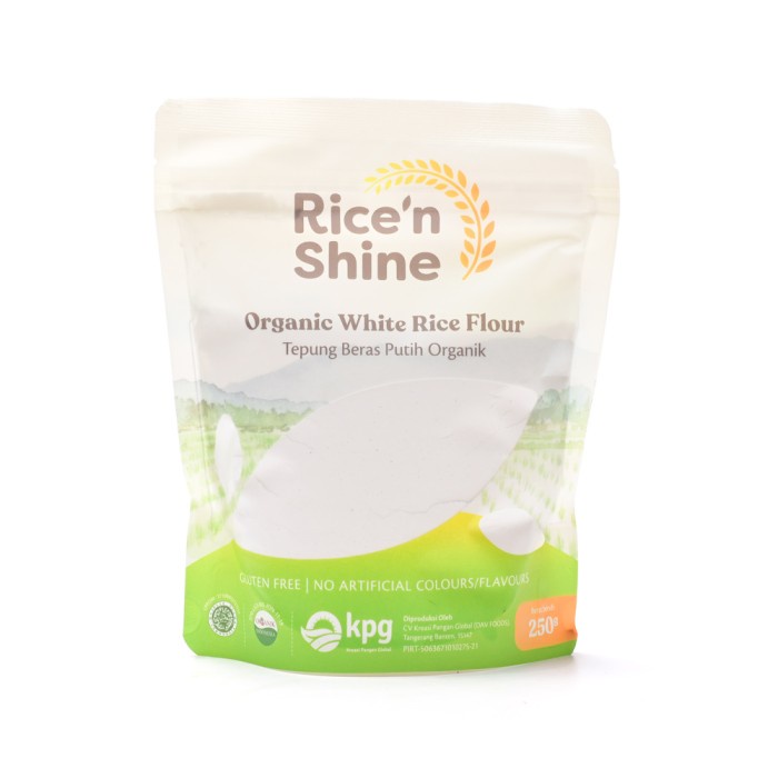 

cs01477 Rice'N Shine Tepung Beras Putih Organik 250 G Da01D100