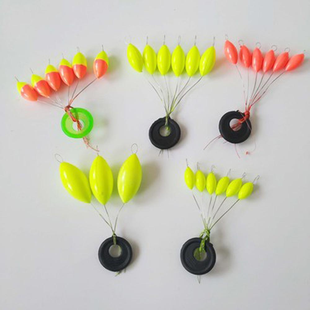 Nickolas1 Pelampung Pancing Oval Mini Pesca Fishing Stopper Space Pelampung Pancing Kacang Oval Warna Campur Pelampung Pancing Bobber