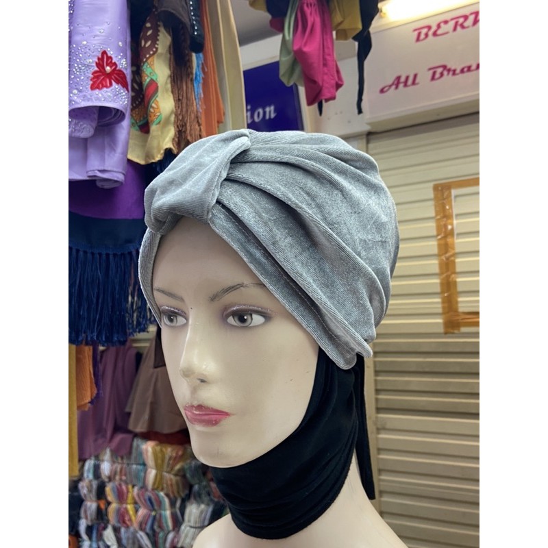 Turban Wanita Simpul Bludru ( Turban Khusus Dewasa )