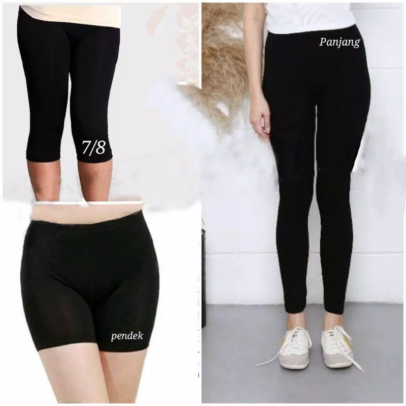 Legging pinggang karet / legging Dewasa /Legging 7/8 / legging wanita / celana legging