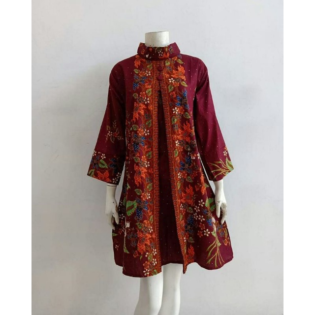 TUNIK BATIK ANTI LUNTUR ALL SIDE LD105