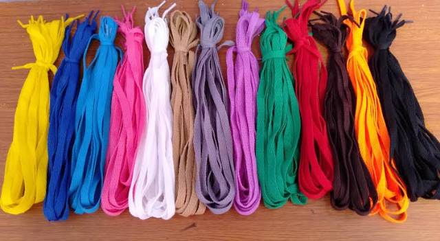 Tali Sepatu Sneakers Pipih Tali Gepeng / Tali Hoodie / Shoelaces-2