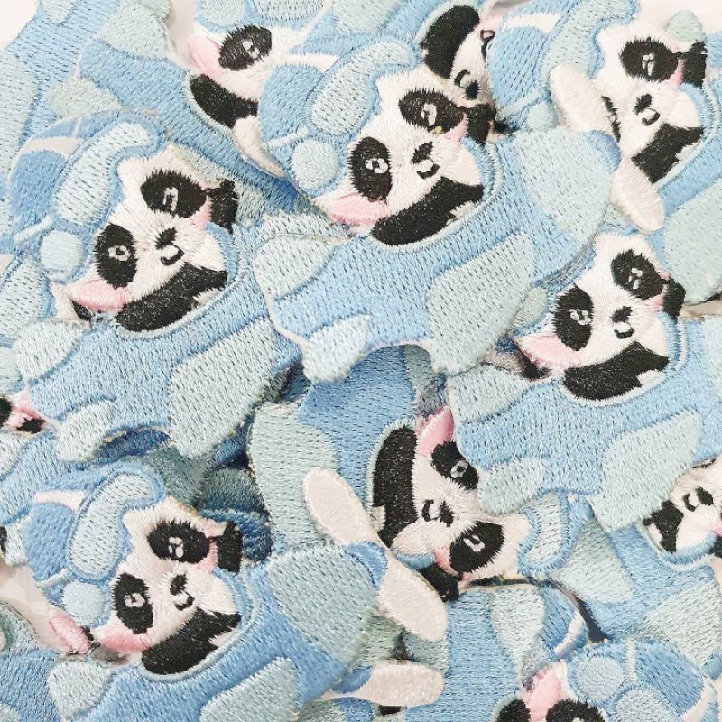 Patch Panda, Panda Embroidery Patch