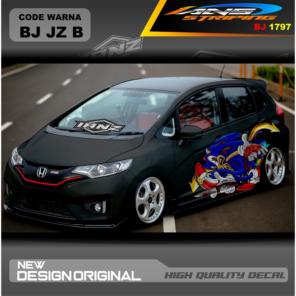 STICKER DECAL MOBIL HONDA JAZZ MOBIL AGYA AYLA AVANZA DLL / STIKER VARIASI MOBIL / DECAL STIKER MOBIL