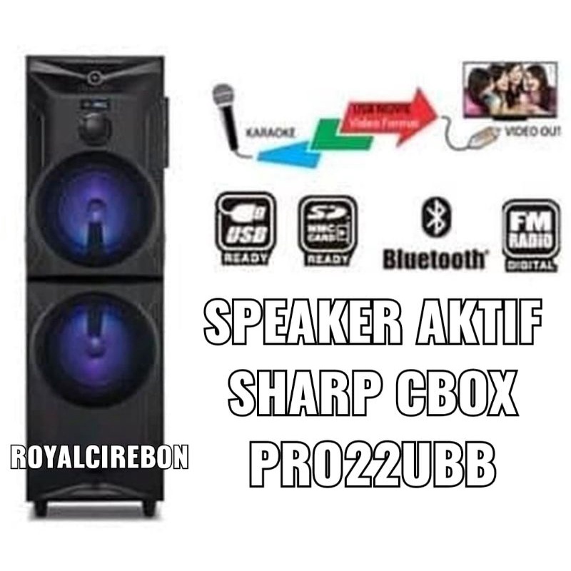 speaker aktif sharp cbox pro22ubb KHUSUS KOTACIREBON