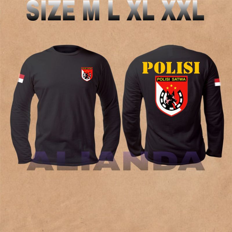 KAOS POLISI SATWA TANGAN PANJANG