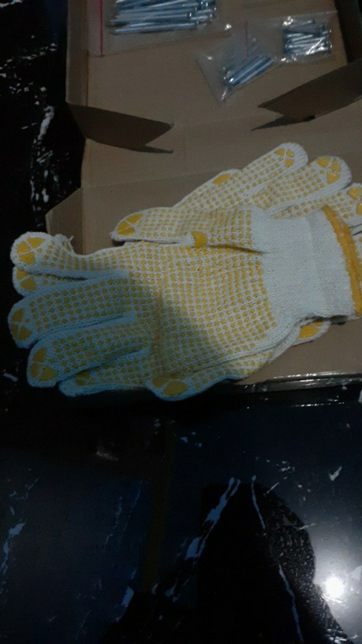 Sarung Tangan Benang Sarung Tangan Bintik