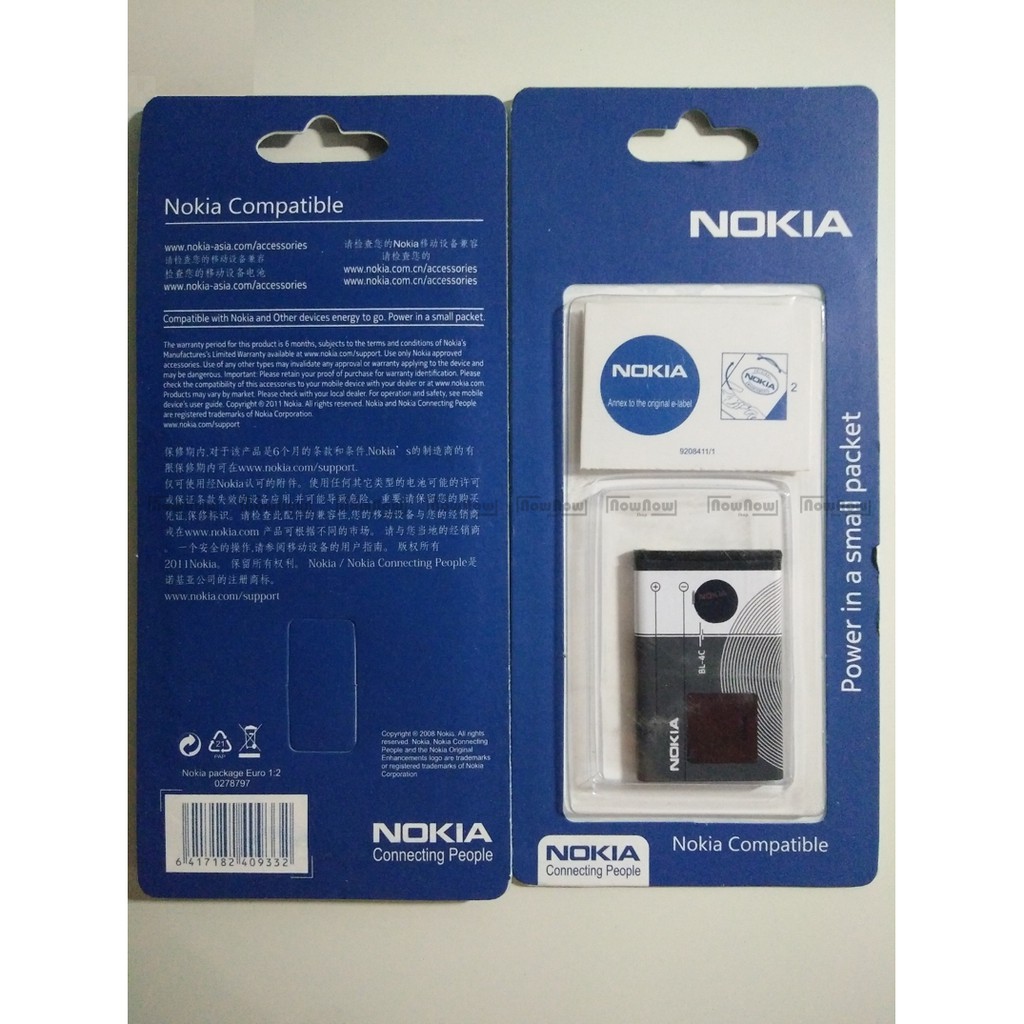 Baterai Nokia C2-05 C5-03 X2-00 BL-4C BL4C Original ORI OEM Batre Battery