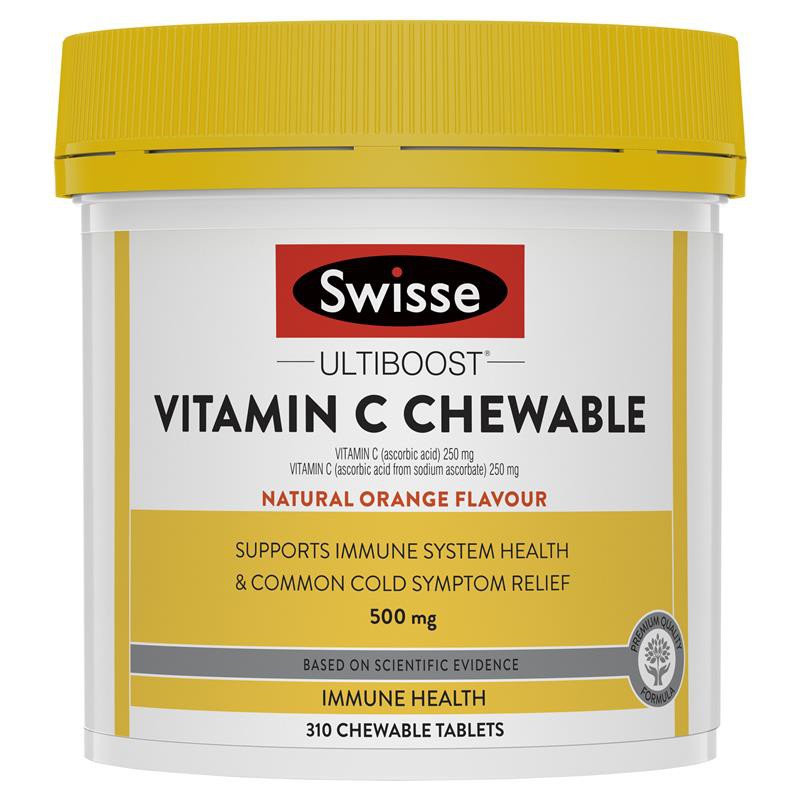 Swisse Vitamin C 500mg - 500 mg isi 310 Chewable Tablets