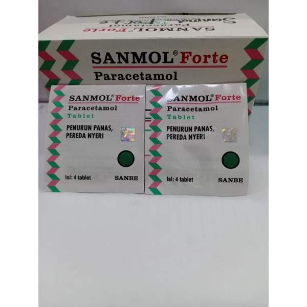 Sanmol tablet & Sanmol Forte tablet isi 4 tablet