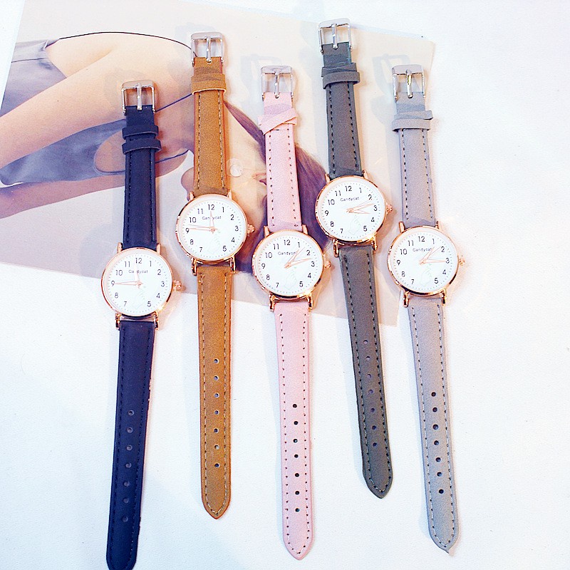 ✅Grosir Jam Senen - Jam Tangan CandyCat Korean Wanita Motif Love Saranghae Quartz Analog Gaya Korea Import