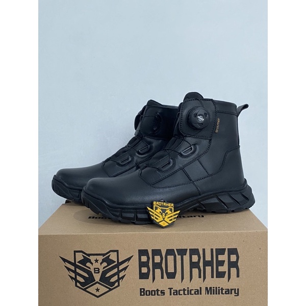 SEPATU PDH TALI PUTAR FITGO REF MIDTRACX KULIT SAPI ASLI MERK BROTRHER