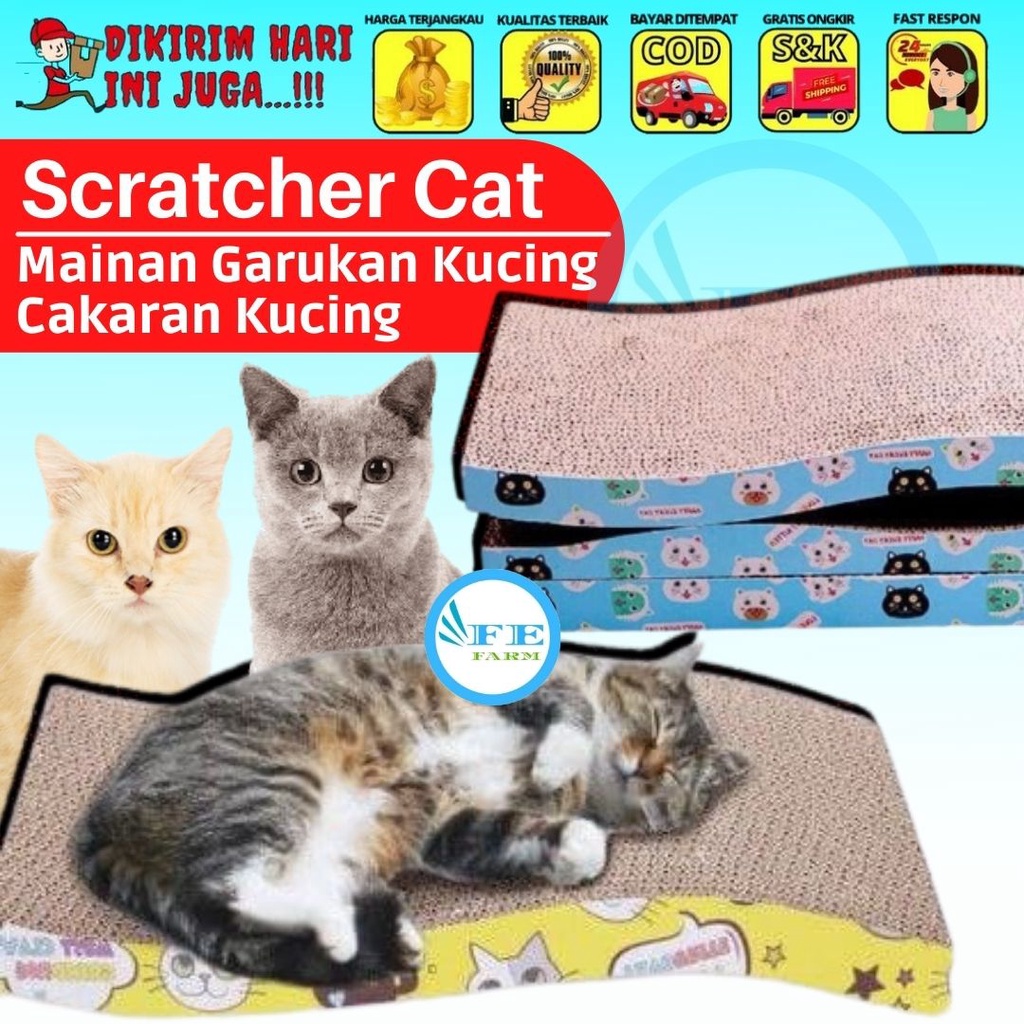 Mainan Garukan Kucing Scratcher Cat Cakaran Kucing Hewan Peliharaan FEFARM