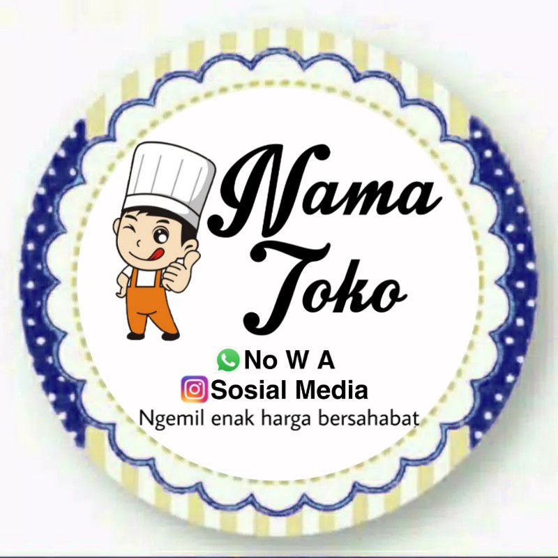 

(MINIMAL ORDER 100 PCS) STIKER PRODUK KEMASAN MASAKAN / MAKANAN