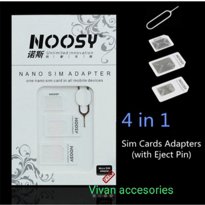 NANO SIM ADAPTER NOOSY-ADAPTER SIM CARD NANO NOSY NOSY