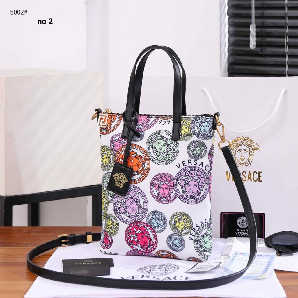 V Medusa Amplified Print Mini Tote Bag V-5002