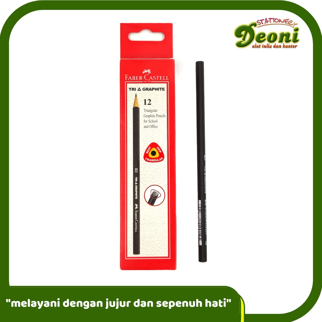 

FABER-CASTELL Tri Graphite Pencil For School and Office Pensil 12pcs