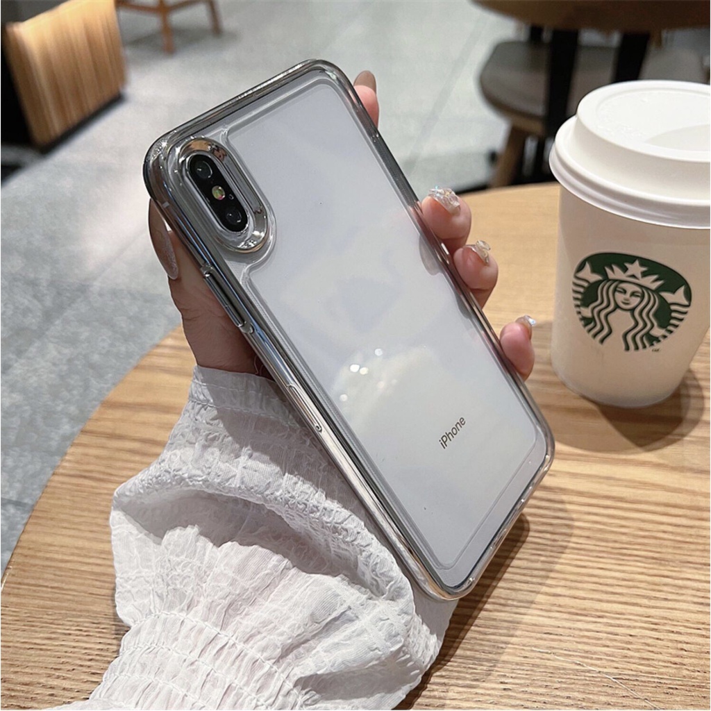 Hard Case Transparan Shockproof Cover iPhone X XR XS MAX 8 7 Plus