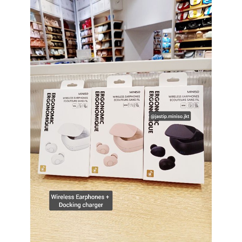 MINISO 🆕 Earphone Wireless + DOCKING CHARGER