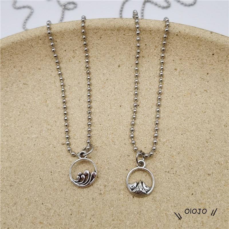 2 Pcs/set Fashion Satu Sama Lain Magnetik Pasangan Kalung Perhiasan Pria Dan Wanita Pasangan Hadiah Hari Valentine - ol