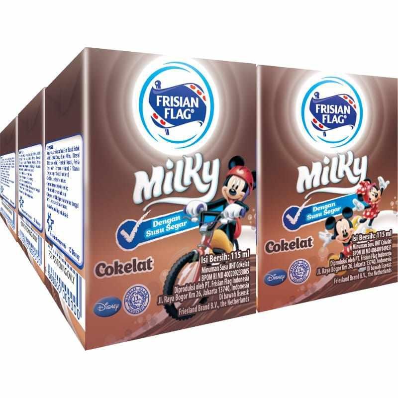 

[HeMart] Frisian Flag UHT Milky Cokelat 6 x 115ml / Susu dan Olahan