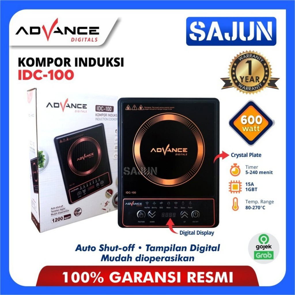 Advance Induction Cooker IDC100 Kompor Listrik Induksi Advance IDC-100