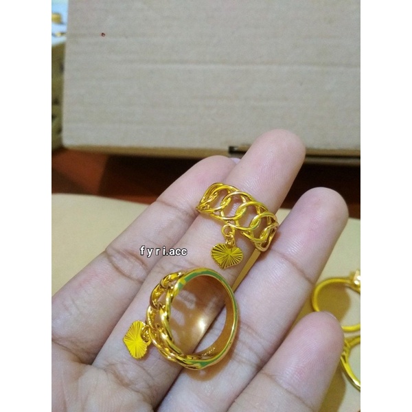 Cincin YXY 24K - Perhiasan Awet Warna 24K